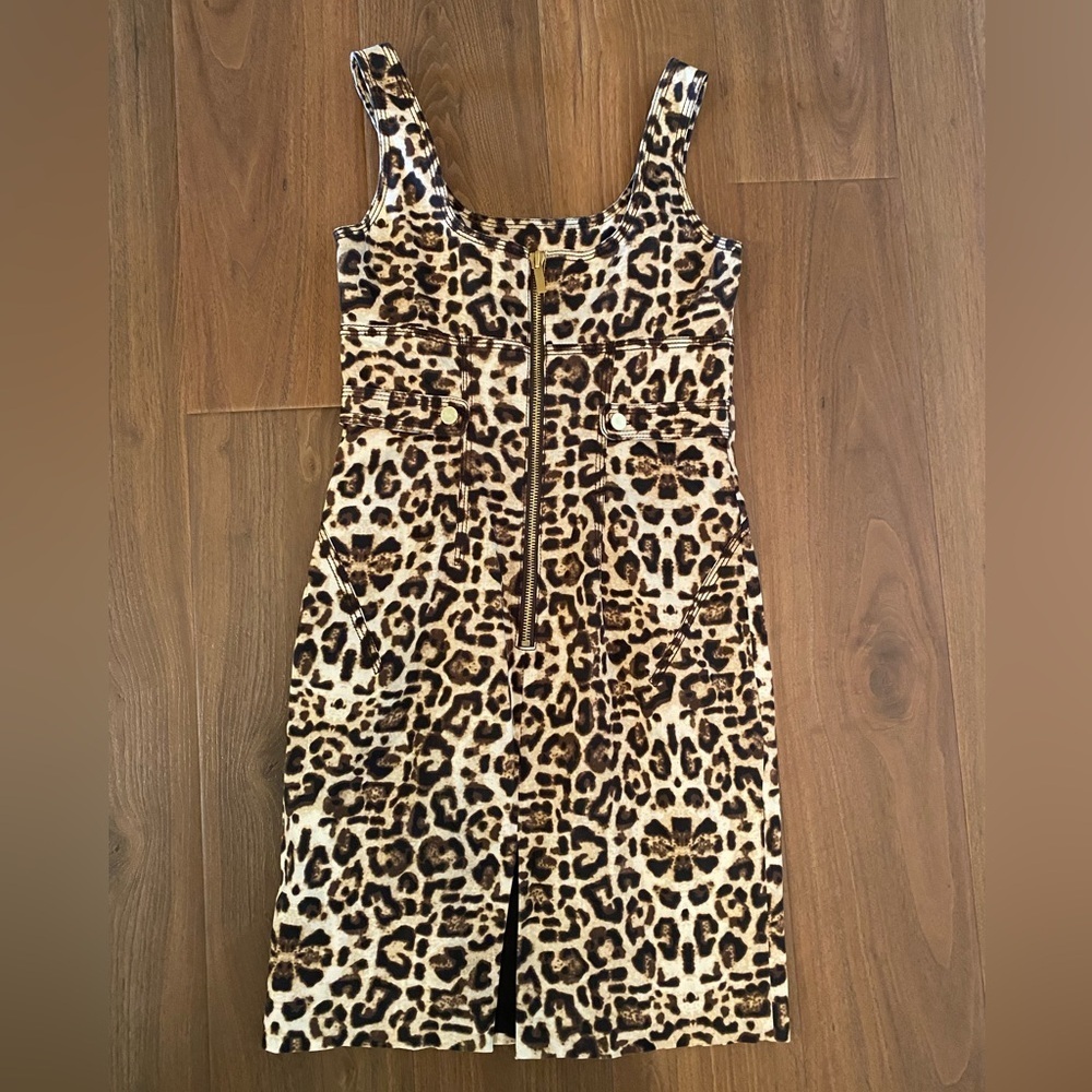 Leopard Print Midi Dress